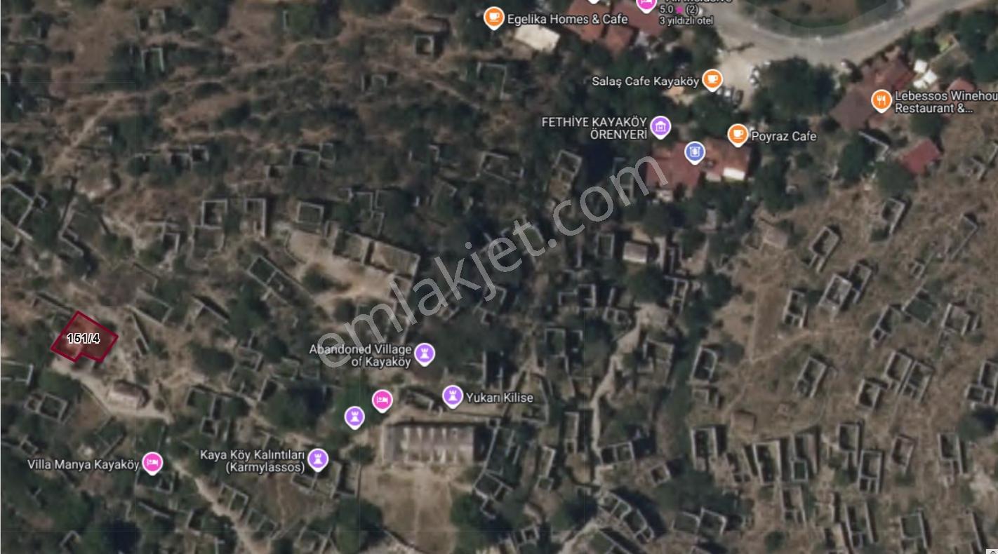 Fethiye Kayaköy De Tarihi Köy İçinde Satılık Kargir Ev Ve Arsa - Görsel 4