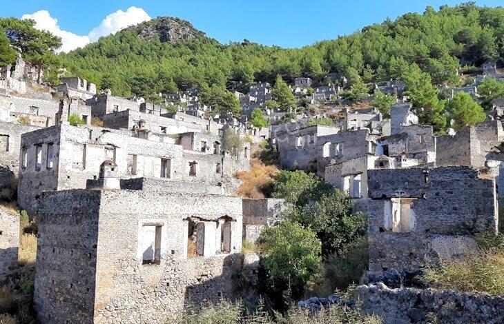 Fethiye Kayaköy De Tarihi Köy İçinde Satılık Kargir Ev Ve Arsa - Görsel 5