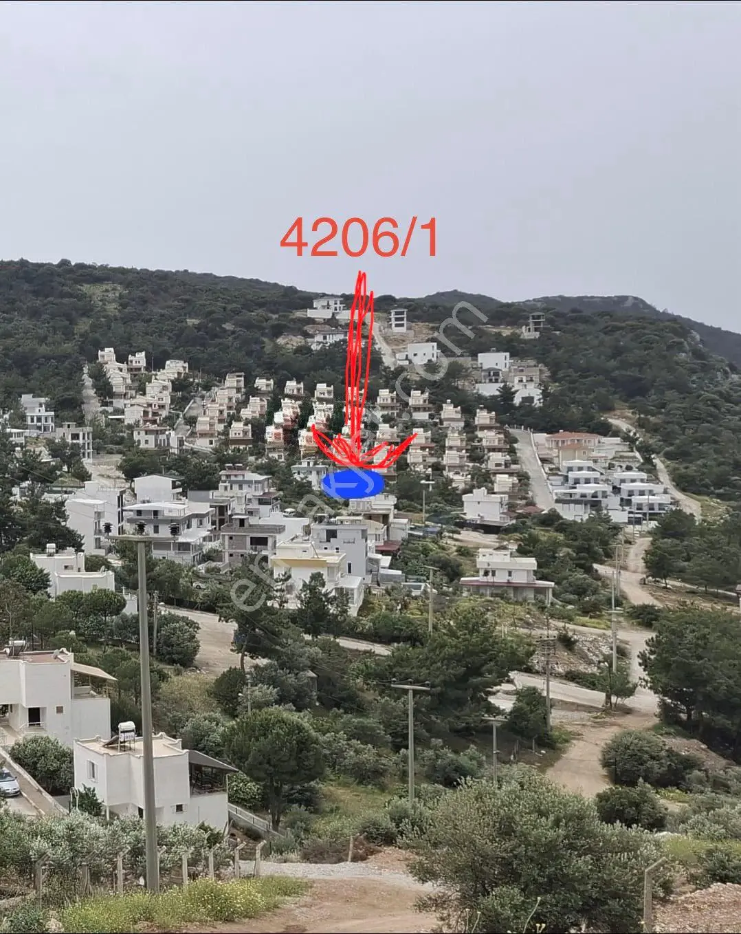 Deniz Manzaralı 236 M2 Didim Akbük Çukur Mevkiinde Satılık Arsa - Görsel 3