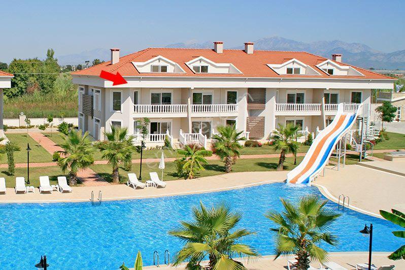 Belek'te Golf Sahalarına 150 Metre Mesafede 3+1 Dubleks Penthouse