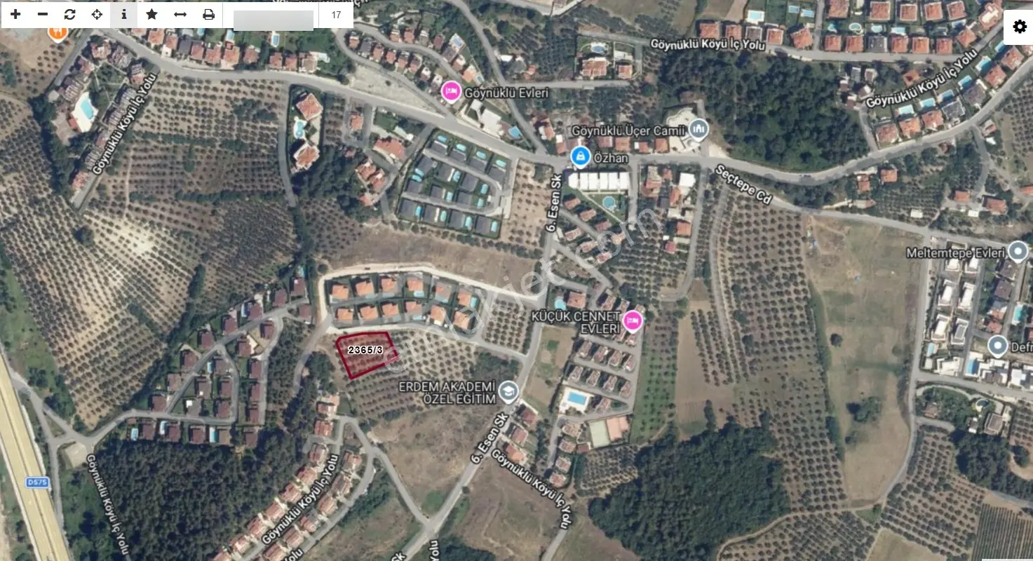 Mudanya Çağrışan'da Villa İmarlı 1953m² Satılık Arsa - Görsel 5