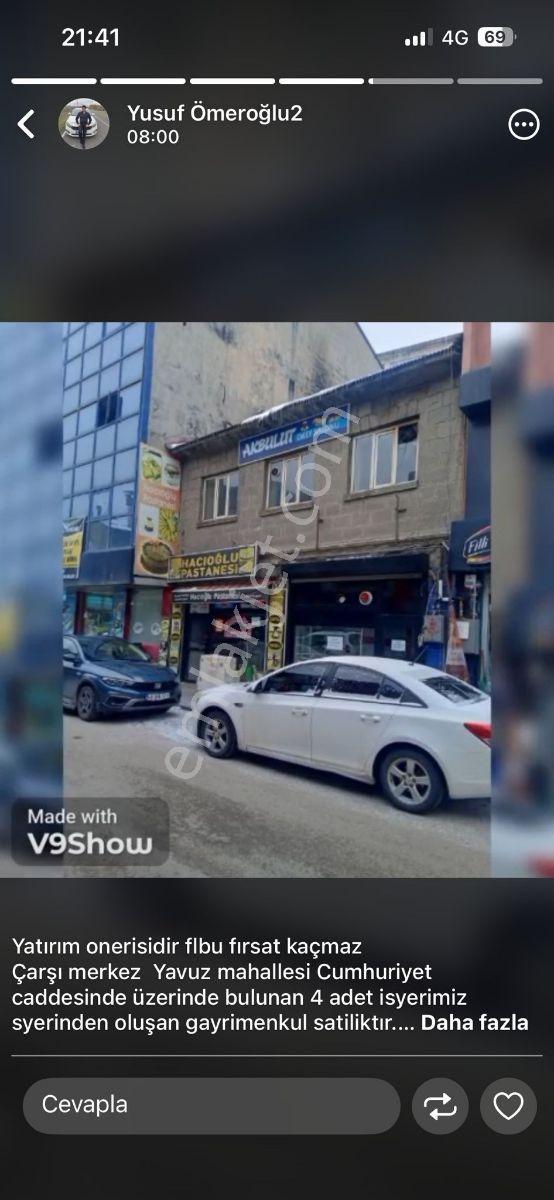 Turyap Ağrıdan Satılık İşyeri Cumhuriyet Caddesi - Görsel 3
