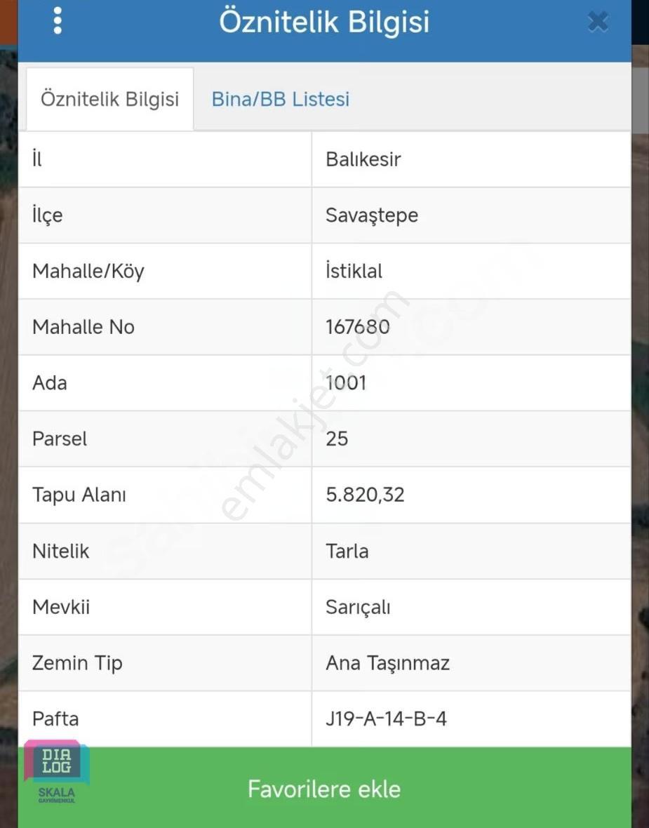 Dialog Skala'dan Savaştepe İstiklalde Satılık 5820 M2 Tarla - Görsel 2