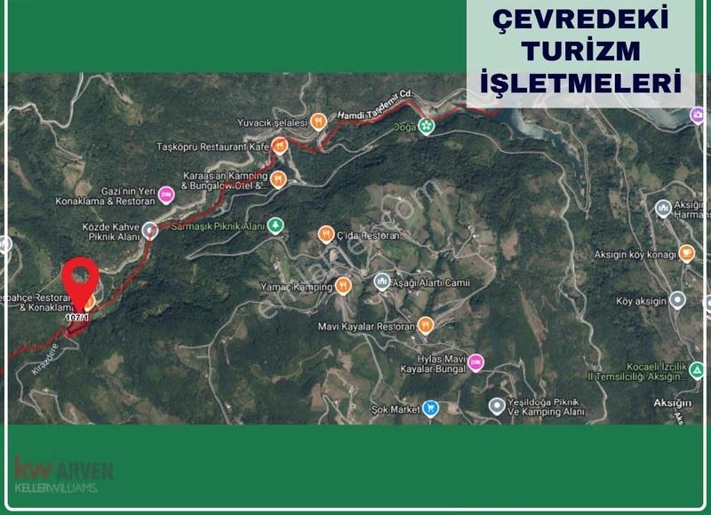 Akarsuya 200 Metre, Asfalt Yola 165 Metre Cepheli Emsalsiz Arsa - Görsel 5