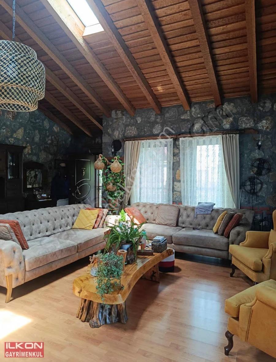 Fethiye Üzümlü Mah.de İlkon'dan Satılık Özel Tasarım Taş Villa - Görsel 33