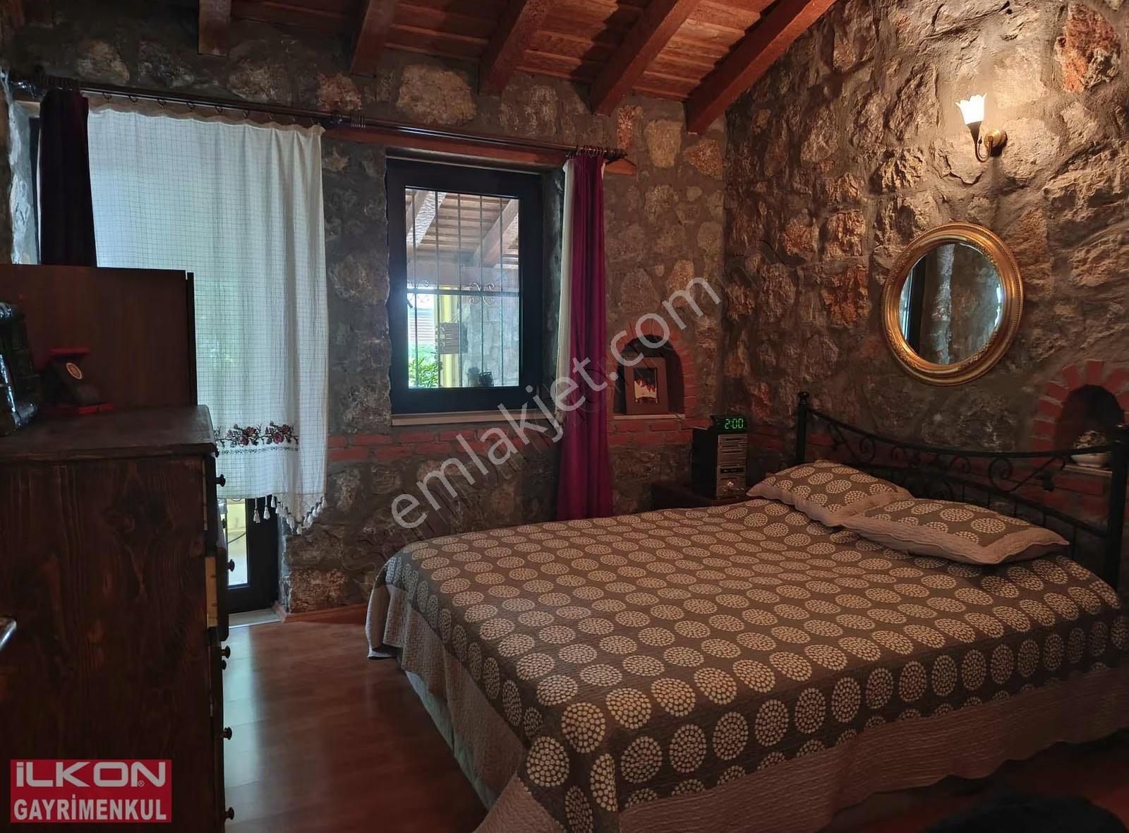 Fethiye Üzümlü Mah.de İlkon'dan Satılık Özel Tasarım Taş Villa - Görsel 20