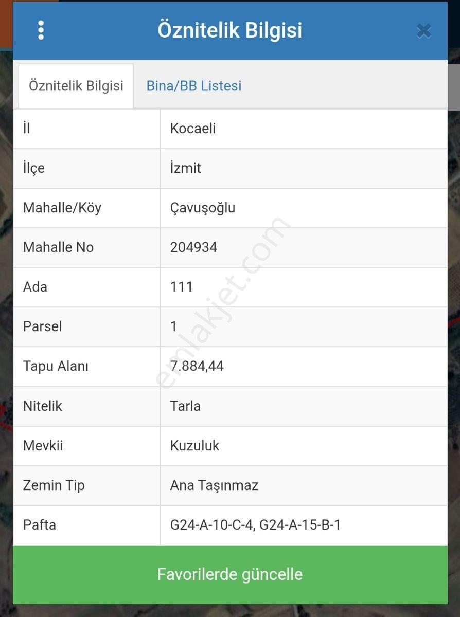 Tarcanlar'dan İzmit Çavuşoglu Köyünde Yatırımlık 7.885 M² Tarla - Görsel 6