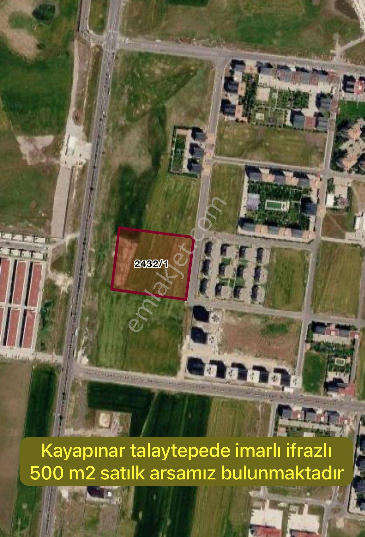Kayapinar Talaytepede İmarli İrfazli Satılık 500m² Arsamız - Görsel 2