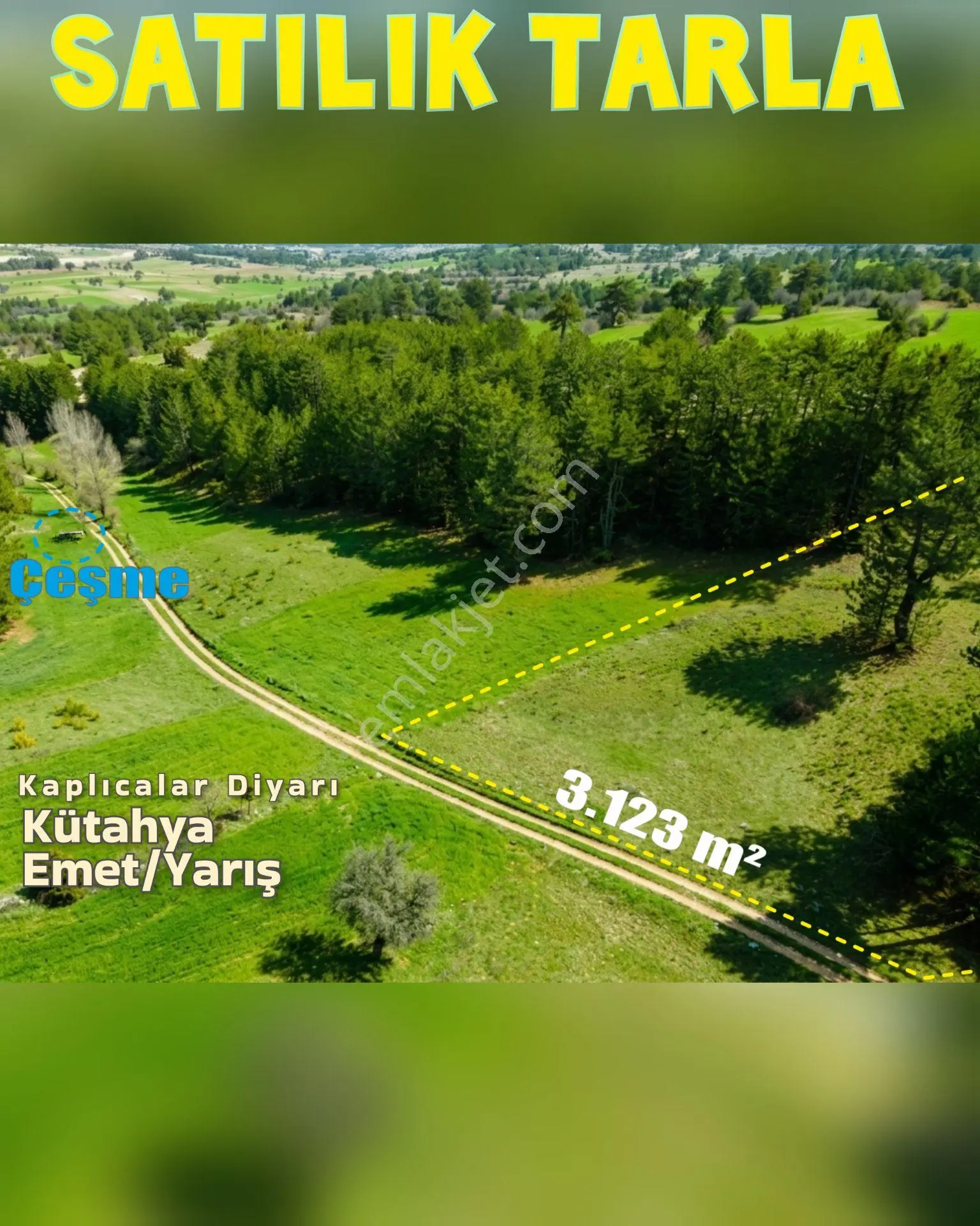 Resmi Yollu, Suyu Yakın, Müstakil Tapu Tarla