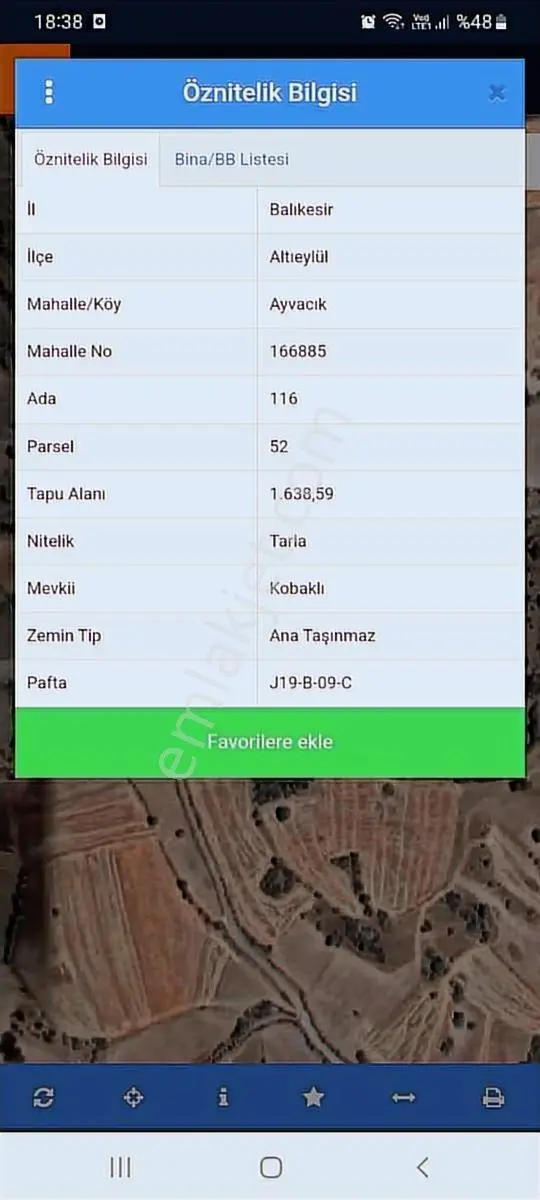 M.a.gayrimenkulden Altıeylül Ayvacıkta 1600 Mt² Tarla - Görsel 5