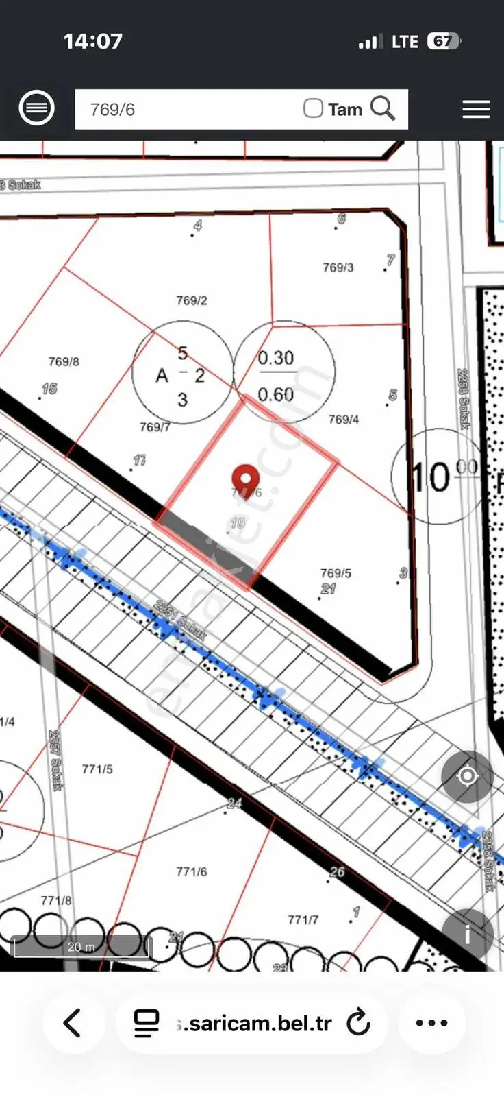 Boynuyoğun Da 25 M Bulvar Üzeri Güney C.383 M2 Satılık Arsa