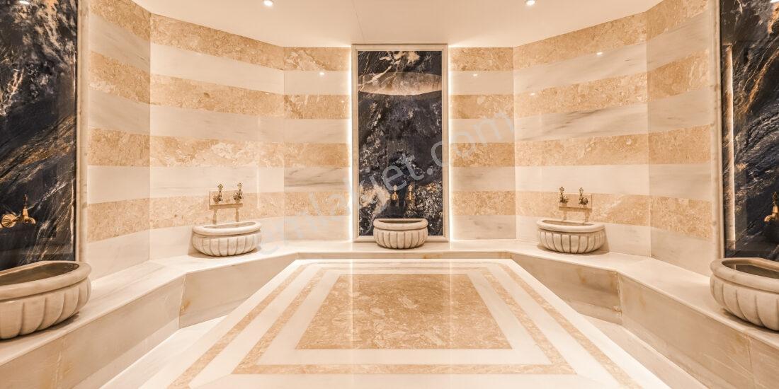 Sıfır Eşyalı | Site İçerisinde Kiralık 1+1 - Havuz Hamam Sauna - Görsel 17