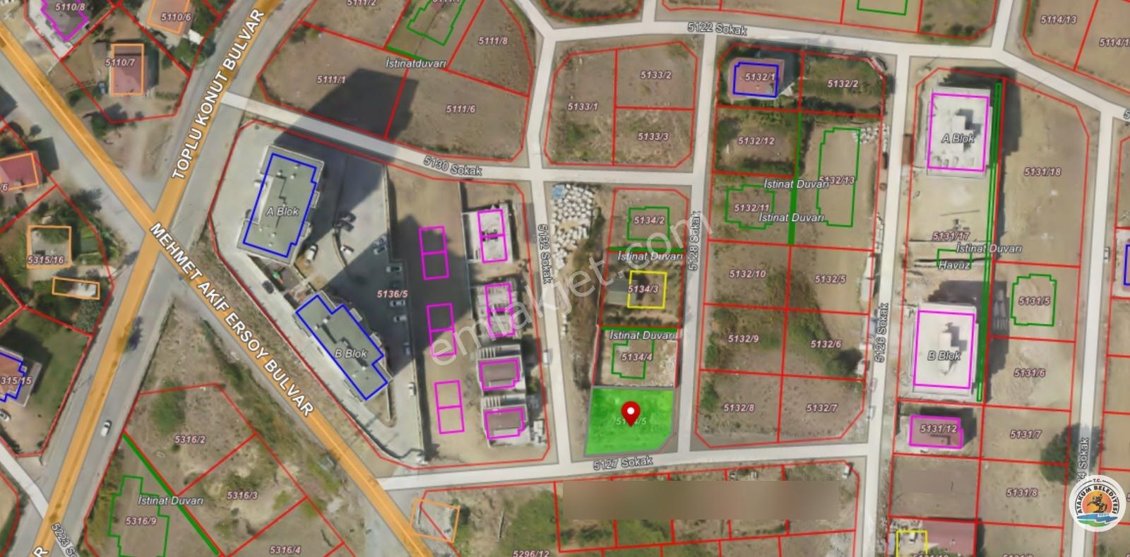 Körfez Mh'sinde 3 Tarafı Yol, Deniz Manzaralı 497m2 Satılık Arsa - Görsel 4