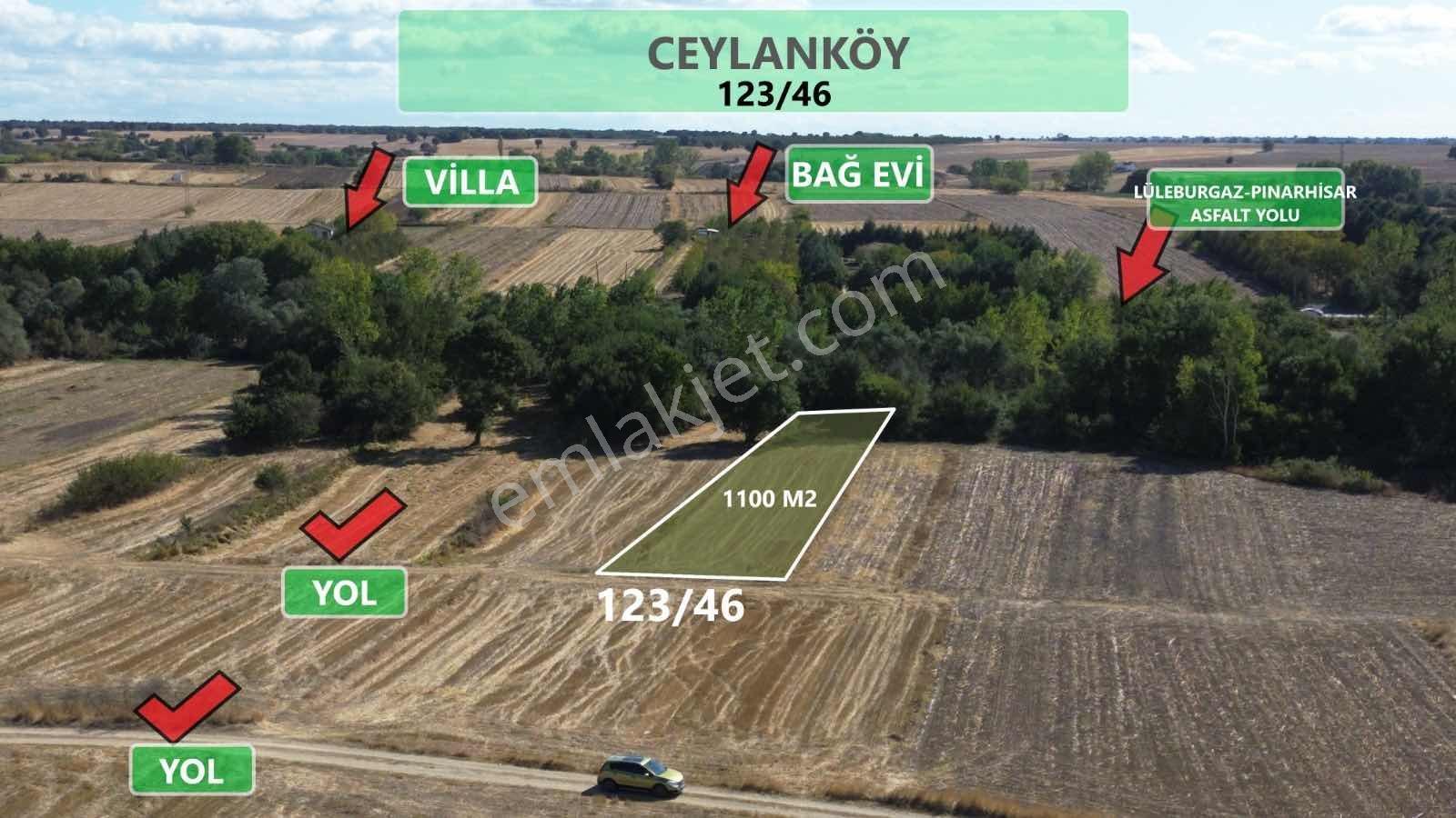 **ceylanköyde İmar Dibi Satılık 1.100 M2 Tarla**
