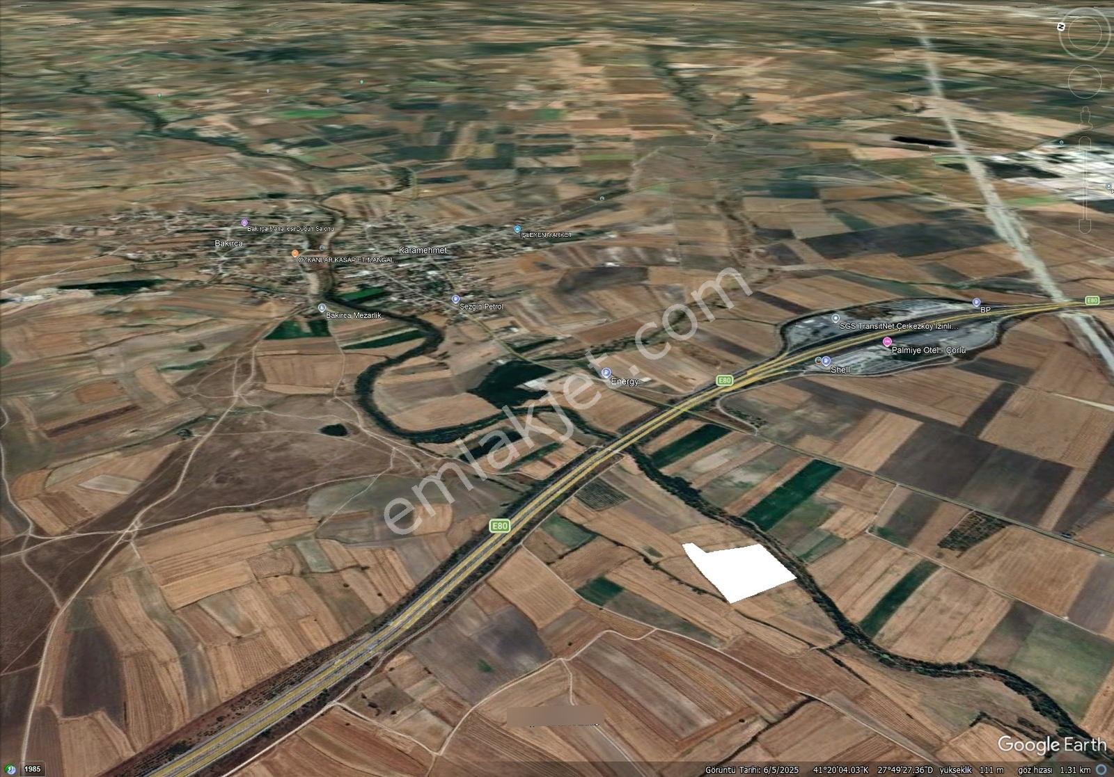 *tekirdağ Ergene De Fırsat Kazançlı Otoyola Yakın Satılık Tarla* - Görsel 3