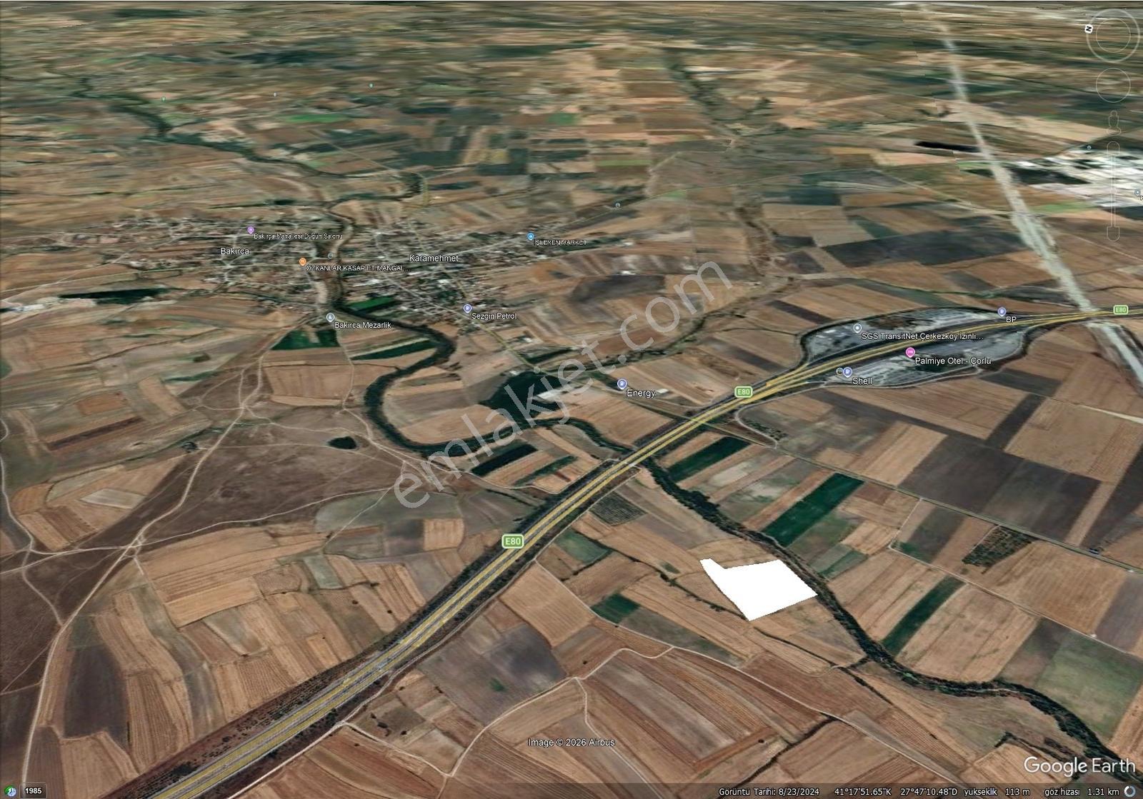 *tekirdağ Ergene De Fırsat Kazançlı Otoyola Yakın Satılık Tarla* - Görsel 6