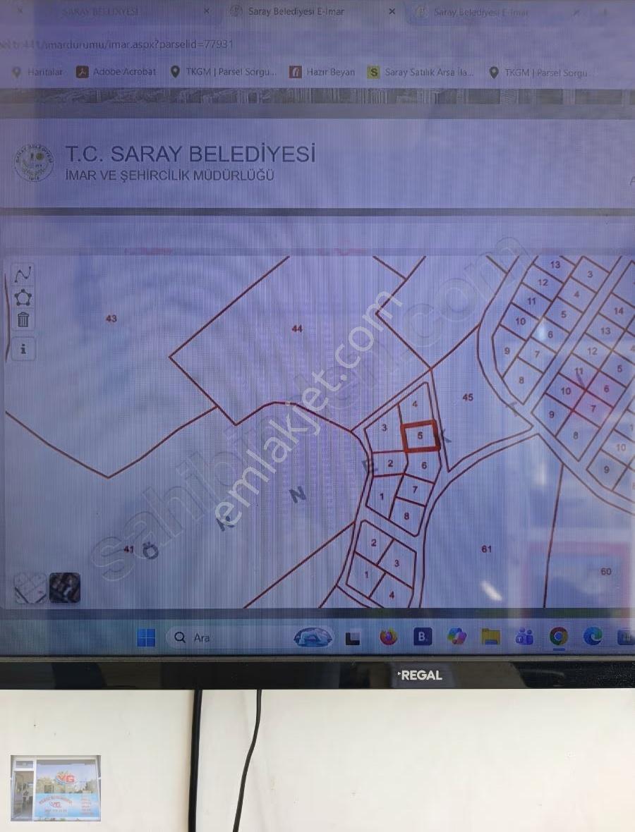 Tekirdağ Saray B Yoncalıda Satılık 326 M2 İmarlı Arsa - Görsel 2