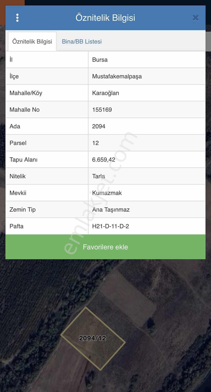 Mustafakemalpaşa Karaoğlan'da Satılık 2663m² Tarla - Görsel 2