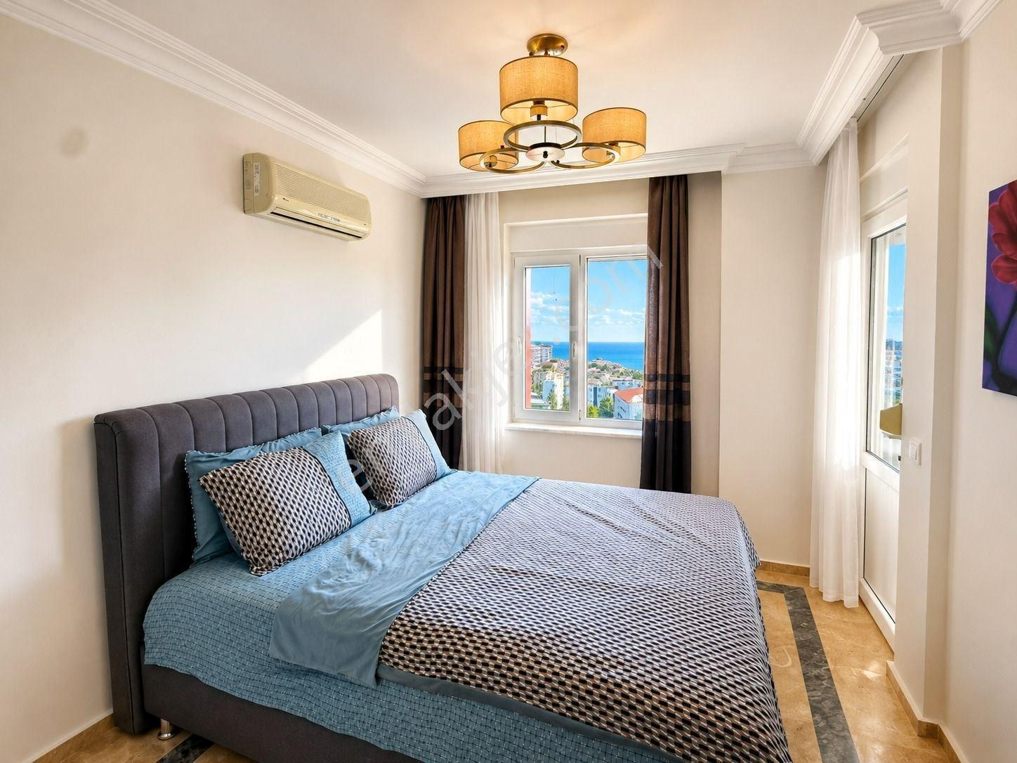 Alanya Tosmur'da Muhteşem Deniz Manzaralı Full Eşyalı 2+1 Daire - Görsel 12