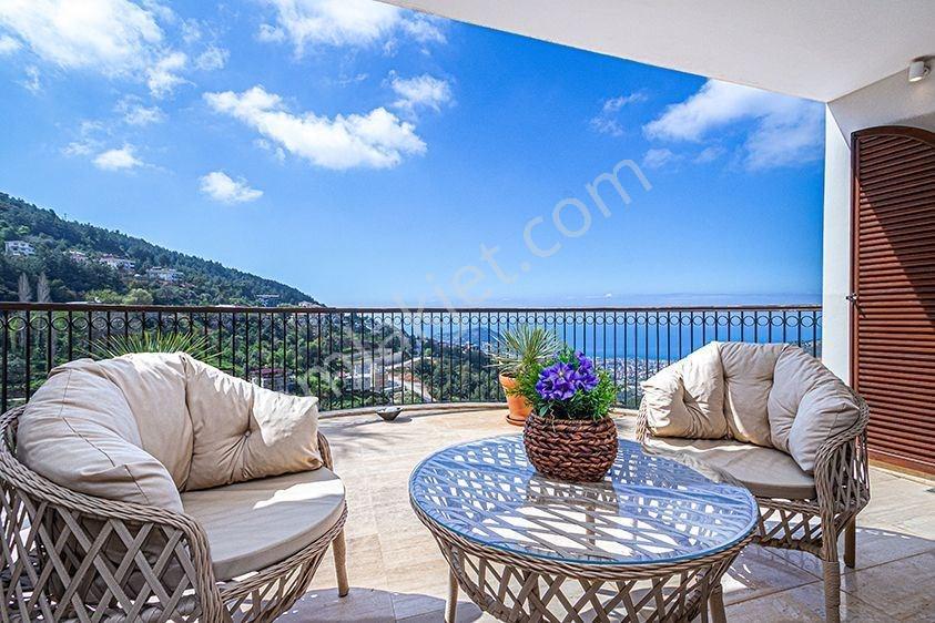 Alanya Bektaş’ta Panoramik Deniz Manzaralı Müstakil Havuzlu Muhteşem 6+2 Villa - Görsel 20