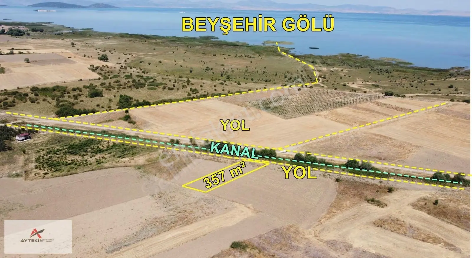 Konya Beyşehir Gölyaka Mahallesi'nde 357 M² Müstakil Tarla - Görsel 2