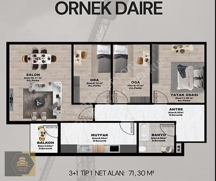 Konutbirlik Sitesinde 2+1 75m2 Kentsel Dönüşüm Fırsatı...kaçırma - Görsel 6