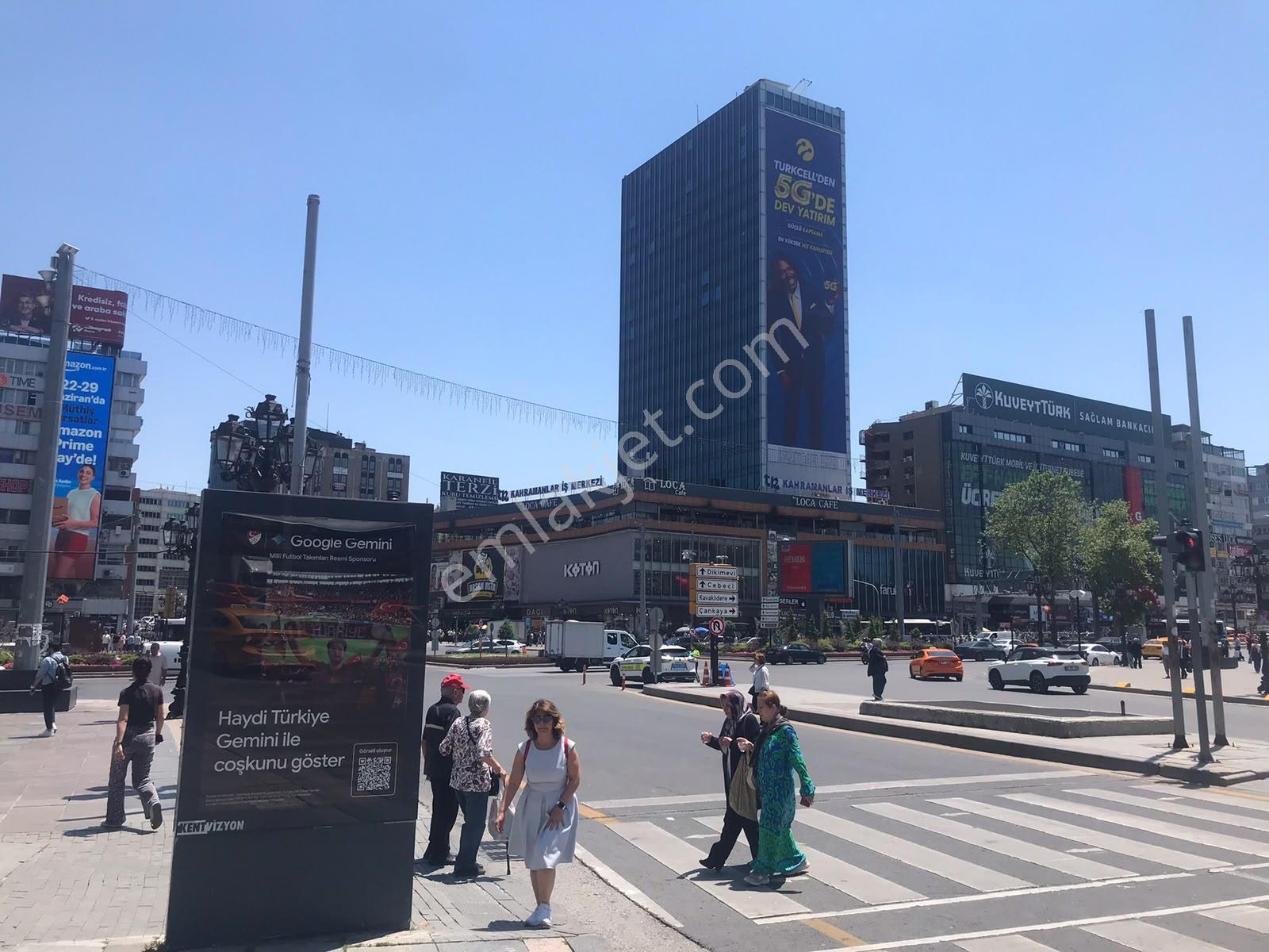 Kızılay İzmir 2'de Katta Ön Tabela Cephe 110m2 Yapılı İşyeri - Görsel 22