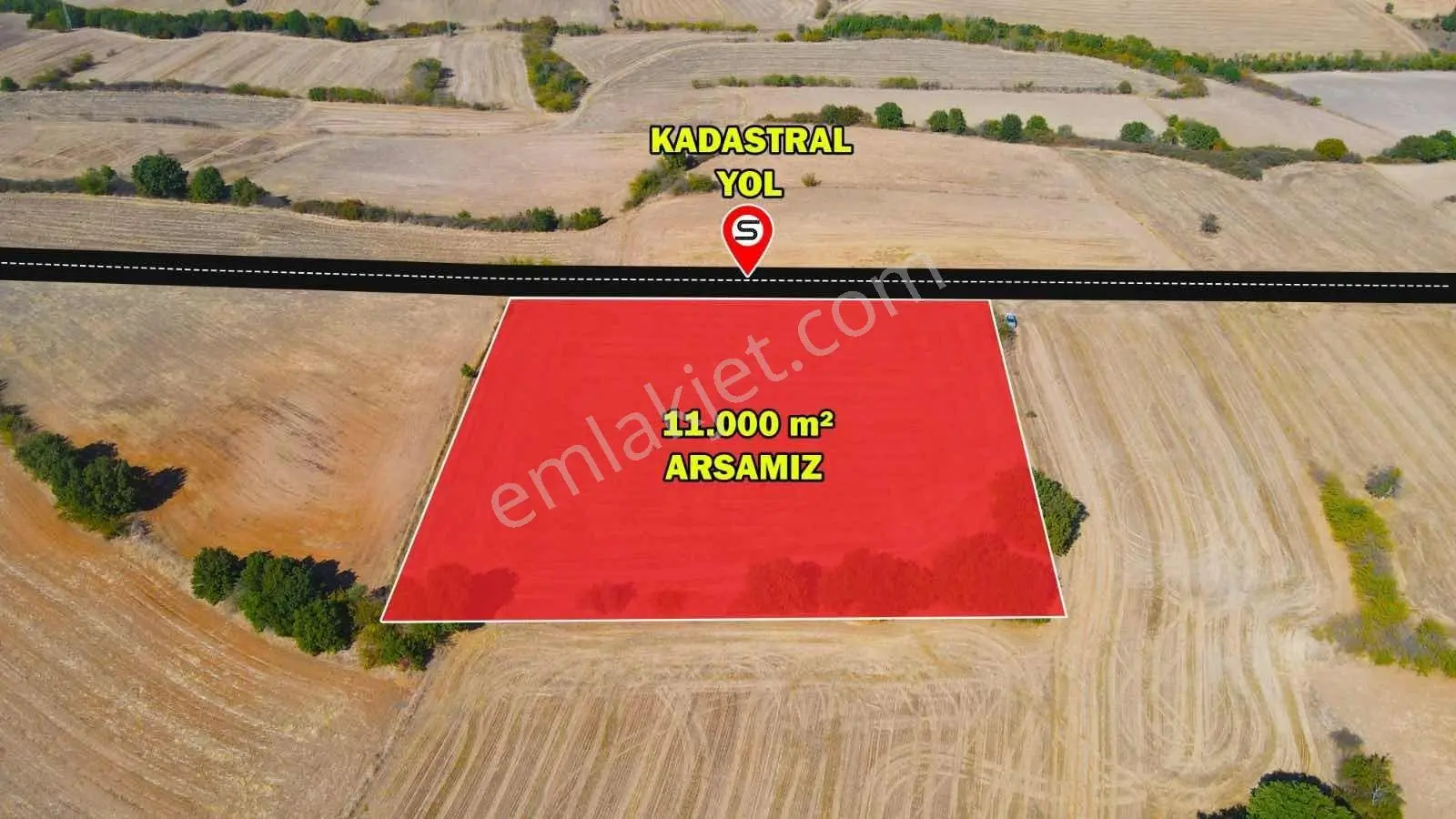Pehlivanköy Tilkipınar Mahallesinde Yola Cephe 11.000 M2 Tarla