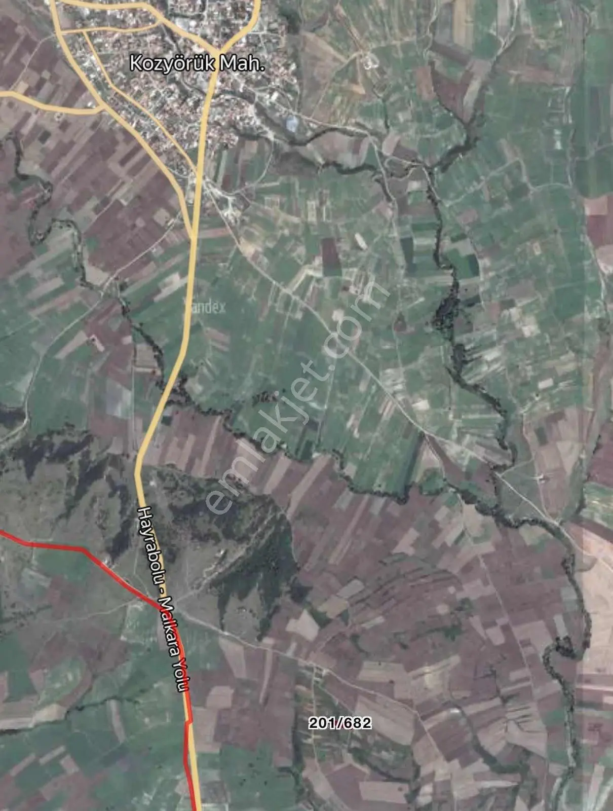 Tekirdağ Malkara Kozyörük Tek Tapu 940 M2 Bağ Tapulu Satılık - Görsel 5
