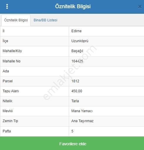 Uzunköprü Başağıl Mahallesinde Tek Tapu 450 M2 Satılık Tarla - Görsel 6