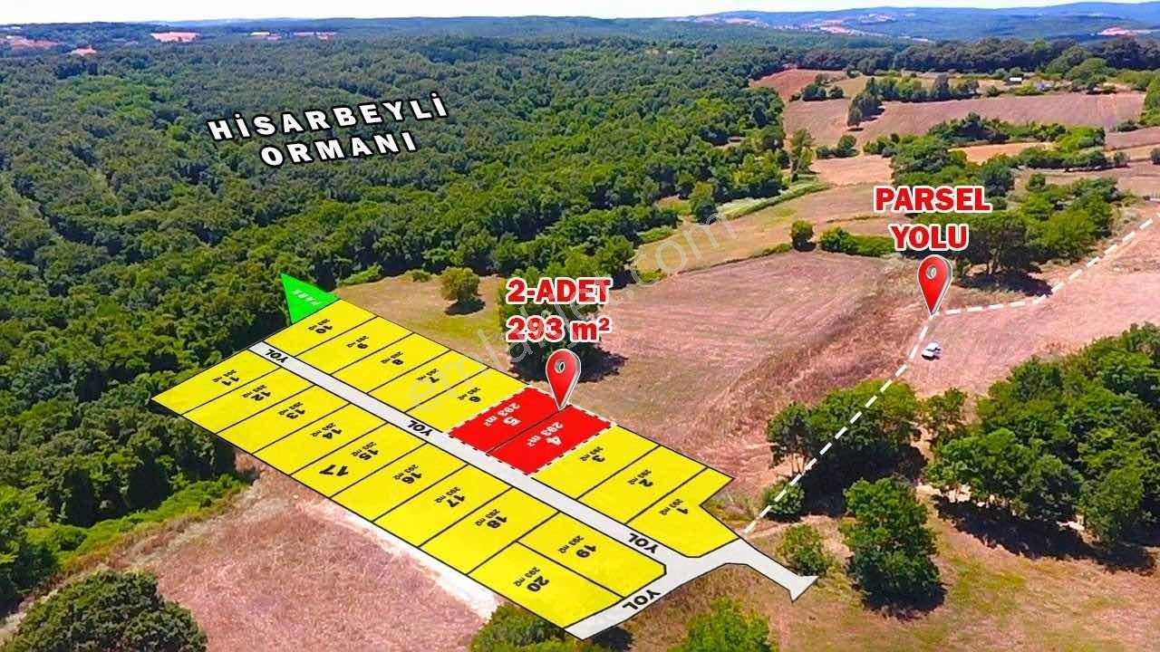 Çatalca Hisarbeyli Mahallesinde Orman Manzaralı 293 M2 Parseller - Görsel 6