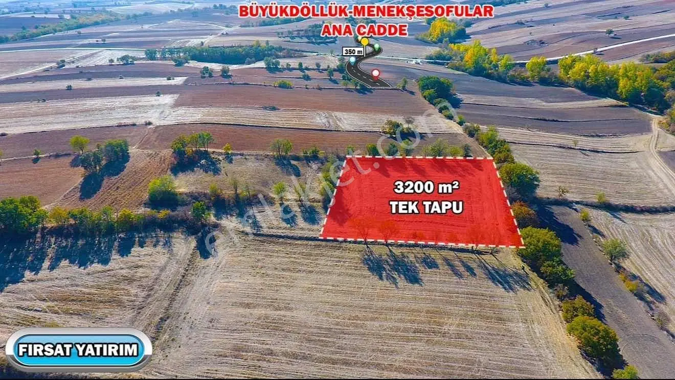 Edirne Büyükdöllük Mahallesinde 3.200 M2 Tepe Konumda Satılık - Görsel 5