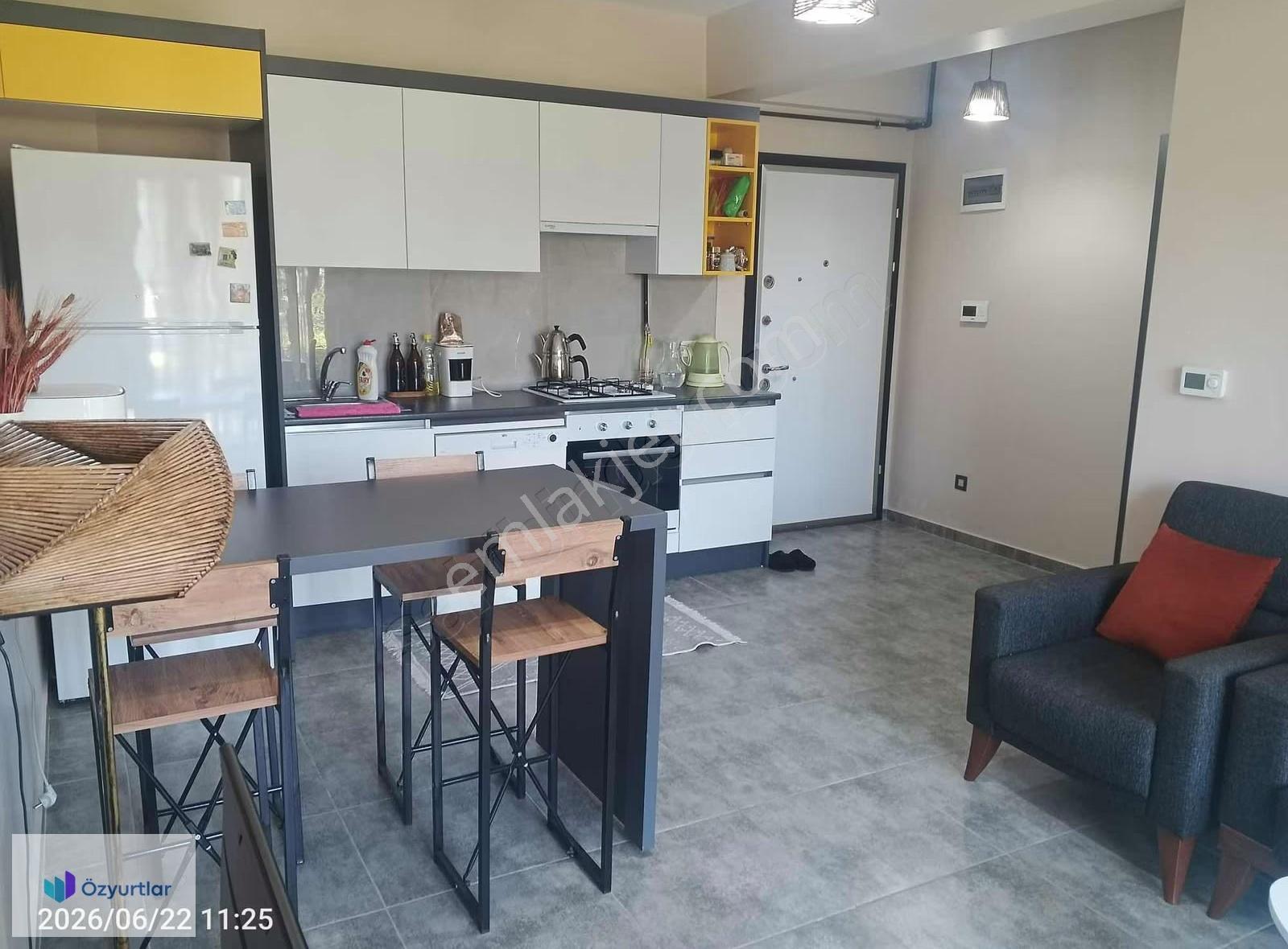 Karaali Villalar Bölgesi'nde Bahçeli Havuzlu 1+1 Eşyalı Kiralık - Görsel 20