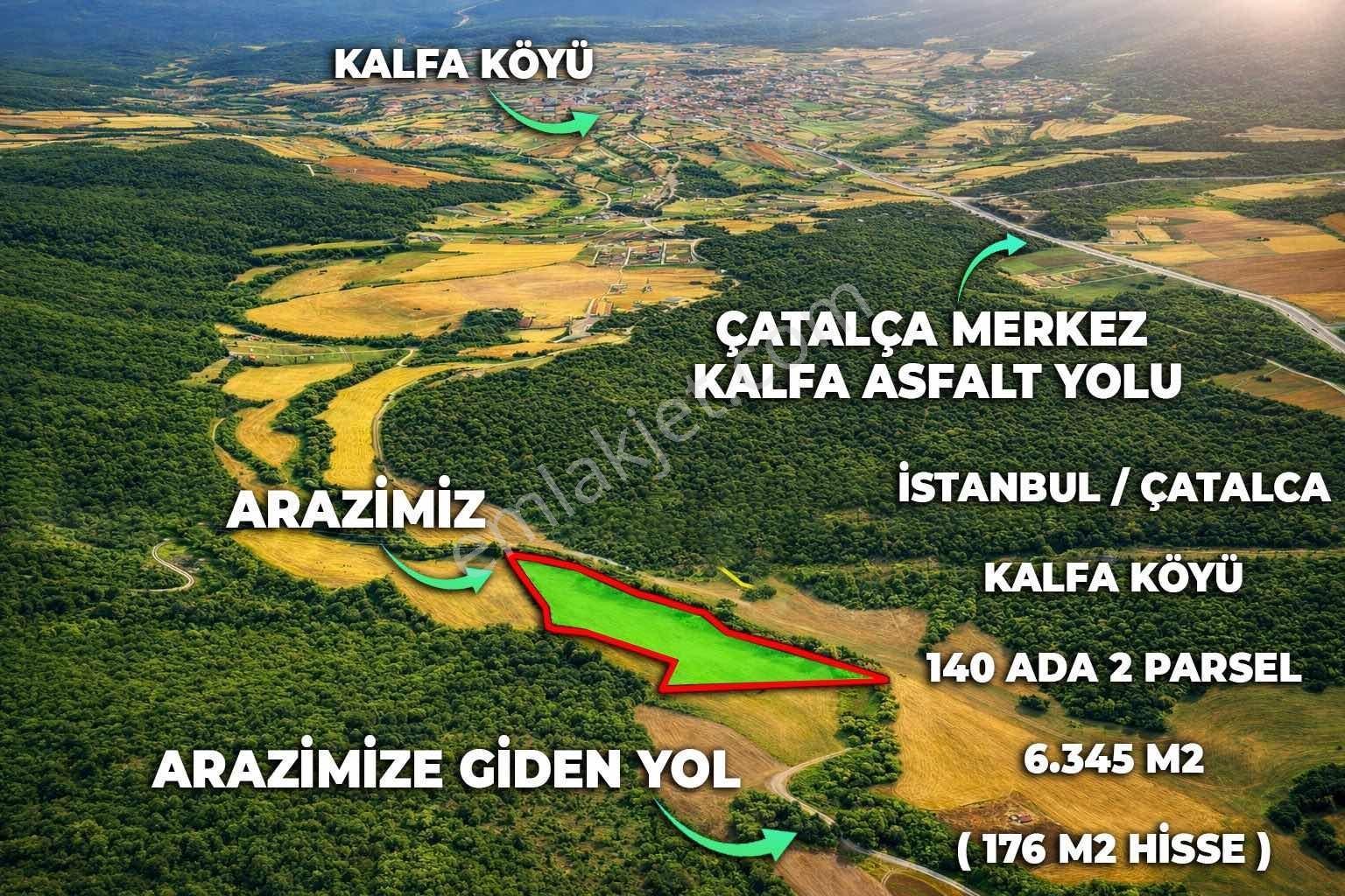 Çatalca Kalfaköy Mahallesinde 176 M2 Yatırımlık Satılık Tarla - Görsel 5