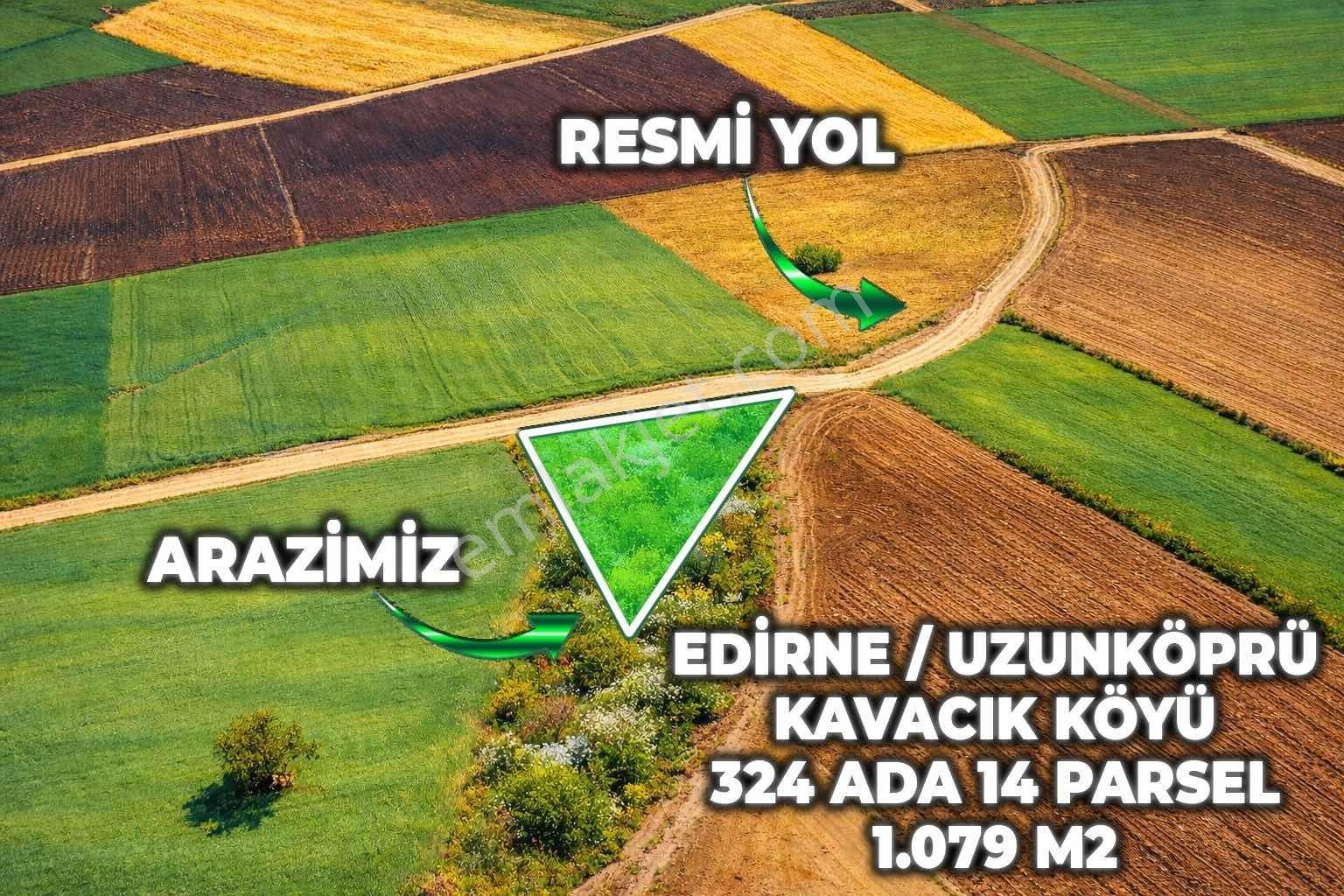 Uzunköprü Kavacık Mahallesinde Müstakil 1079 M2 Tek Tapu Tarla - Görsel 3