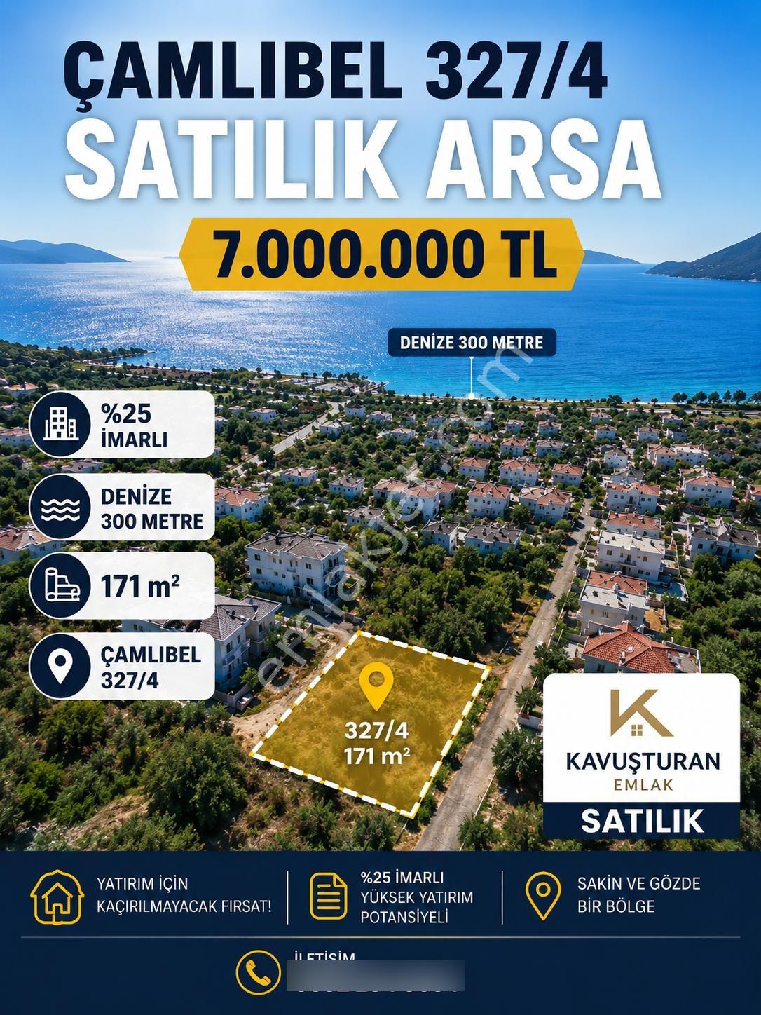 Kavuşturan Emlak'tan Edremit Çamlıbel'de Denize 300 Metre Arsa - Görsel 6