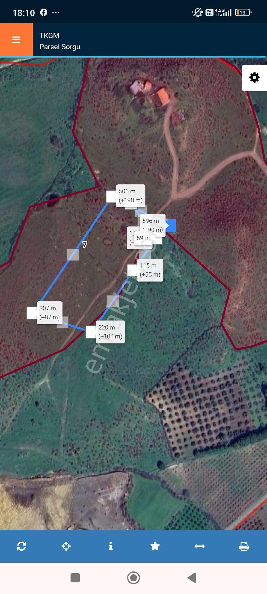 🌿izmir Dikili Esentepede Satılık 500 Metre 173 No Lu Parselde Az Hisseli Tarla - Görsel 2