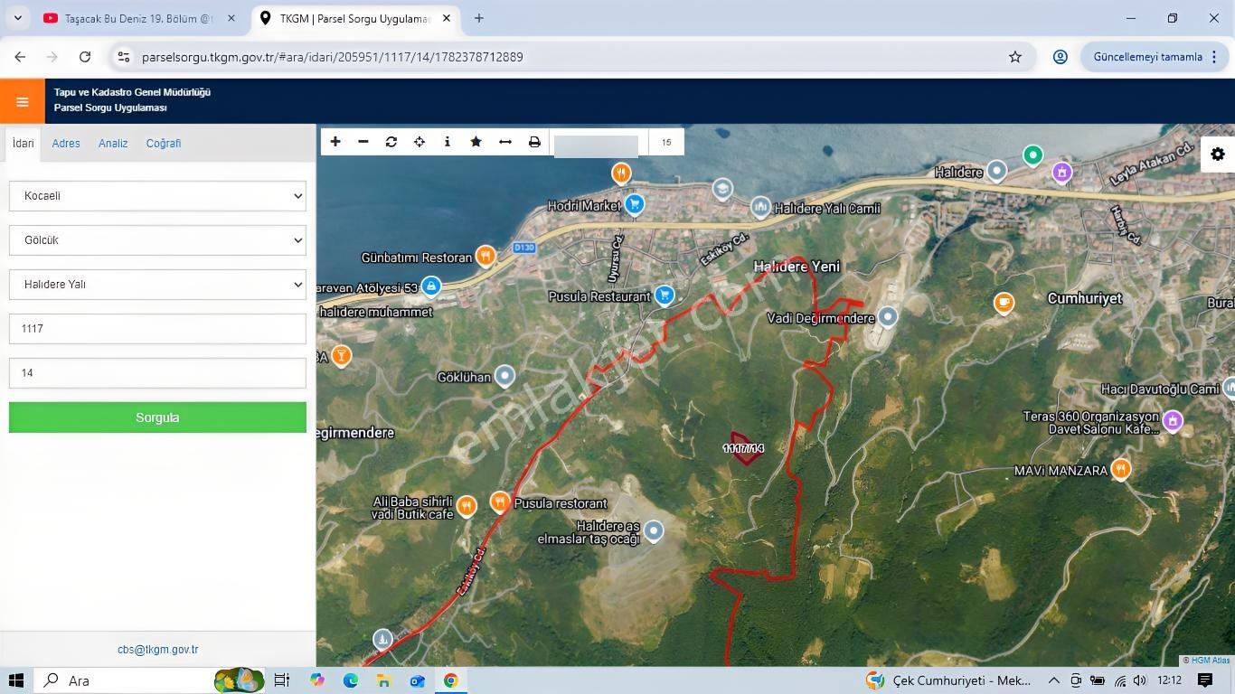 Remax Natural'den Kocaeli Halıdere'de Deniz Manzaralı Tarla - Görsel 10