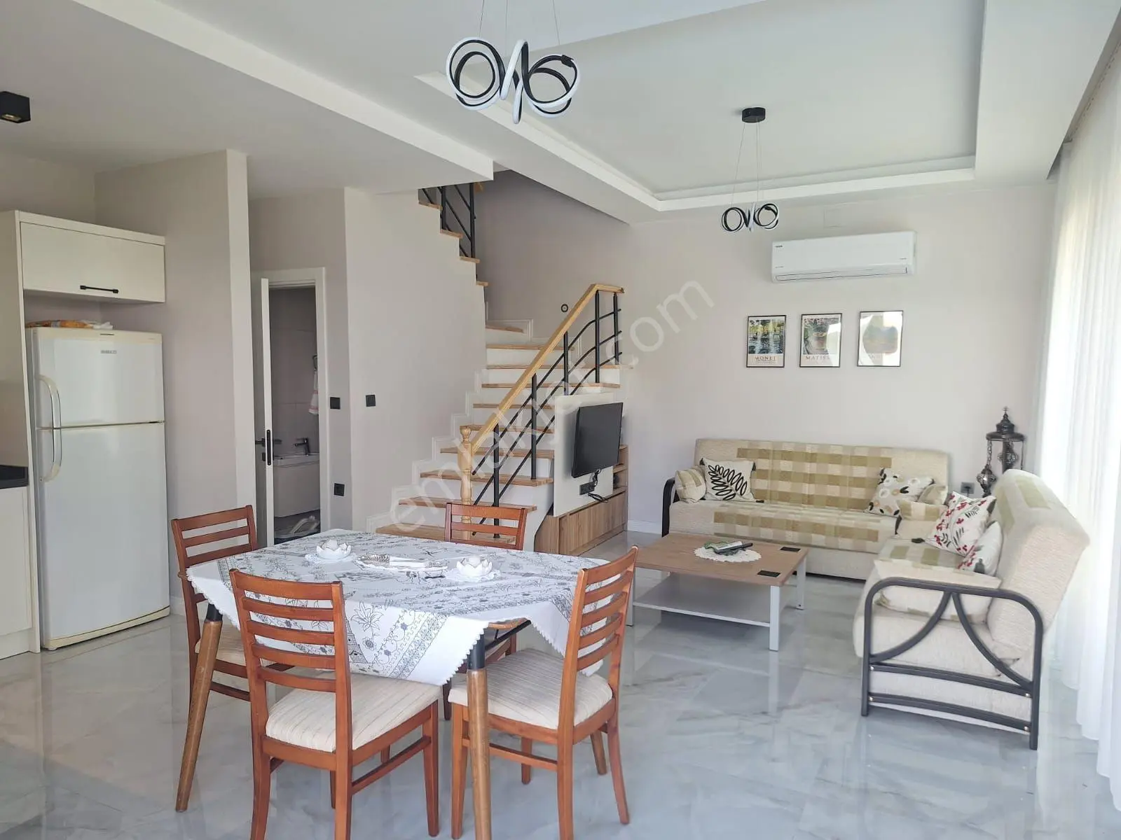 Dalaman Karaçalı Mah. Lüks Site İçerisinde Eşyalı 2+1 İkizvilla - Görsel 3