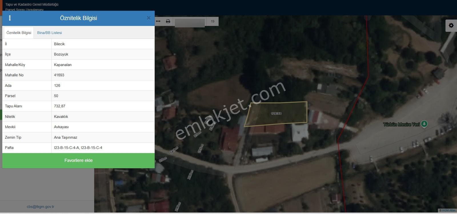 Bozüyük Kapanalan Türbün İçinde Arsa - Görsel 7