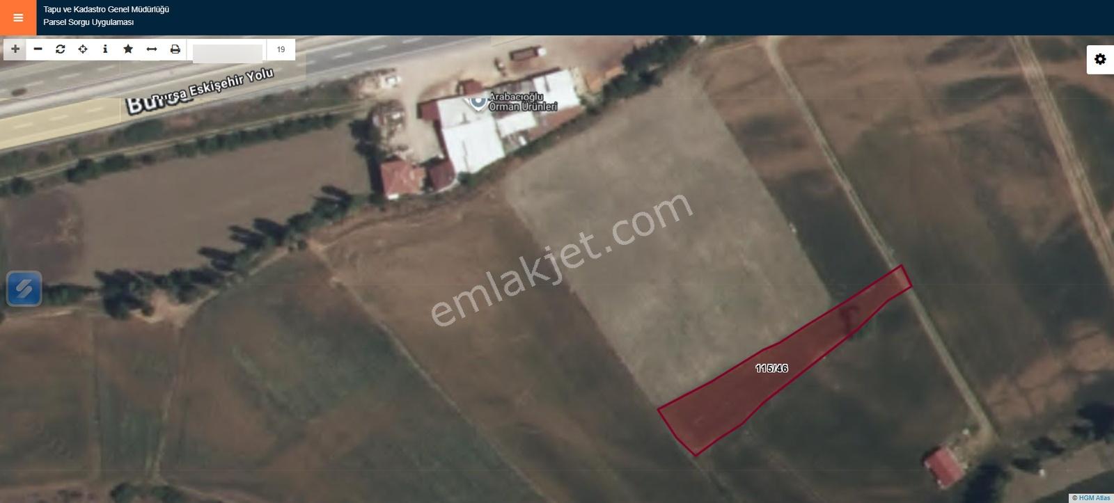 Bozüyük Kızılcapınar'da Doğa Manzaralı 1099 M² Satılık Tarla