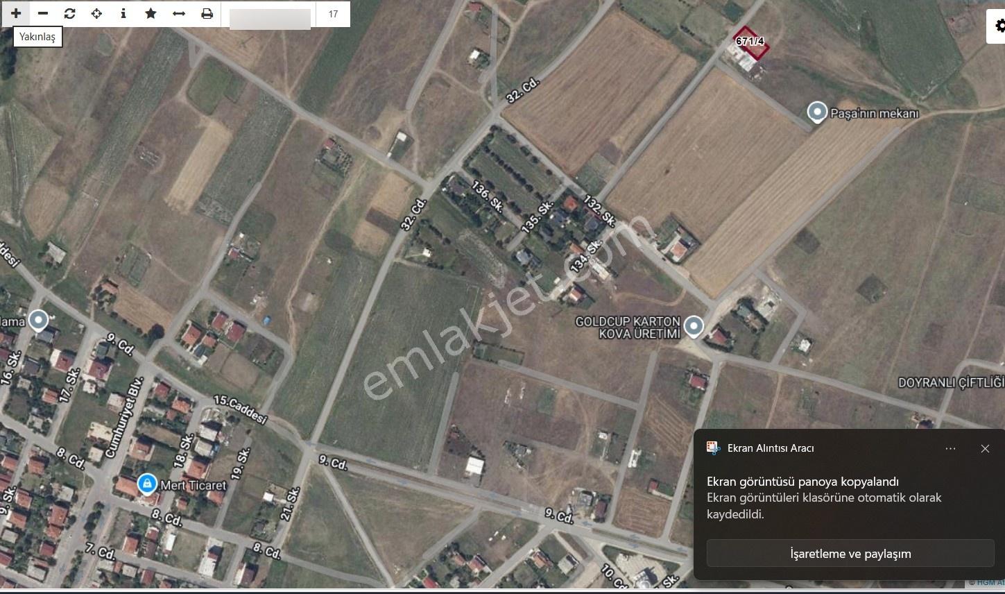 Tekirdağ Ergene Marmaracıkta Tek Tapul 520 M² 5 Kat Konut İmarlı - Görsel 3