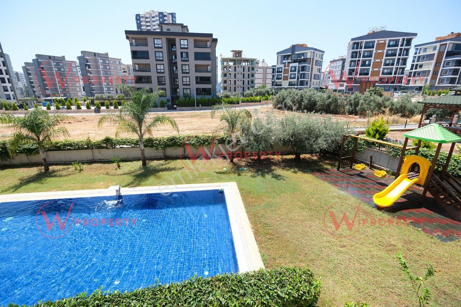 W Property Mezitli'de Yatay Mimariye Sahip Havuzlu Satılık 3+1 - Görsel 23