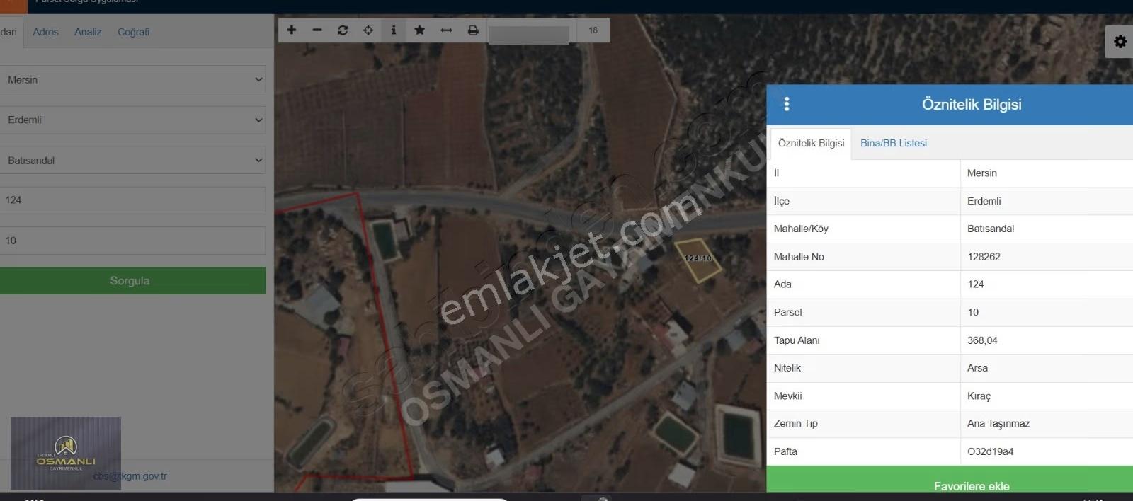 Erdemli Batısandal Deniz Manzaralı Satılık 386 M2 Arsa - Görsel 8