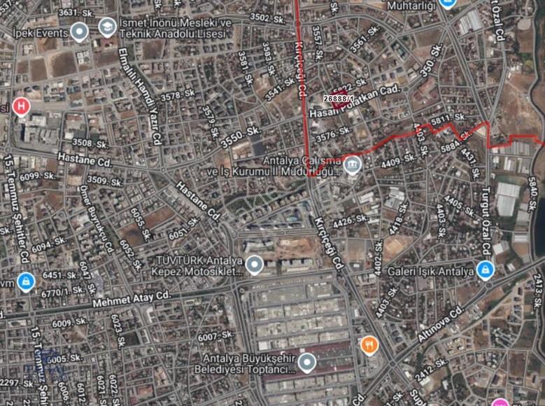 Antalya Kepez Baraj Mah. Satılık 260 M2 Ticari+konut Arsa - Görsel 2