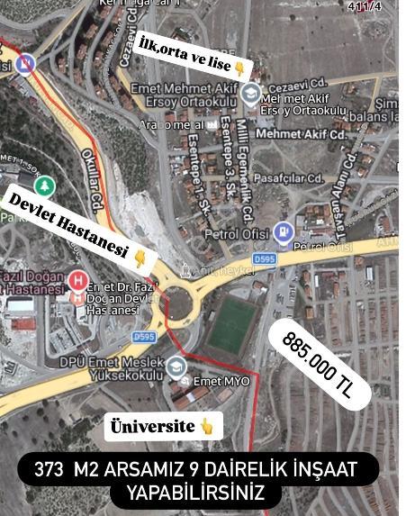 Kütahya Emet Esentepe Mah Satılık Arsa - Görsel 2