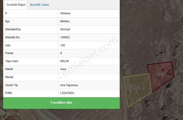 Sevinçli Köyde Satılık Arsa 135 . 8 . 606 M - Görsel 3