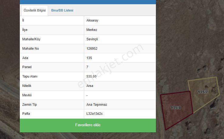 Sevinçli Köyde Satılık Arsa 135 . 8 . 606 M - Görsel 4