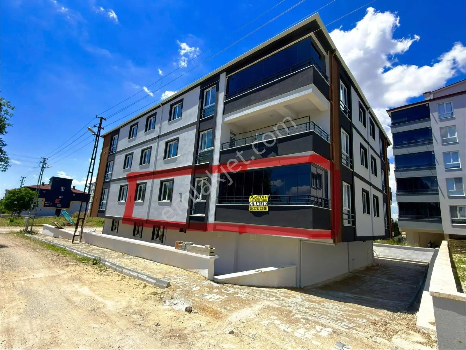 Mehmet Akif Ersoy Mahallesinde Sıfır 2+1 Kiralık Daire
