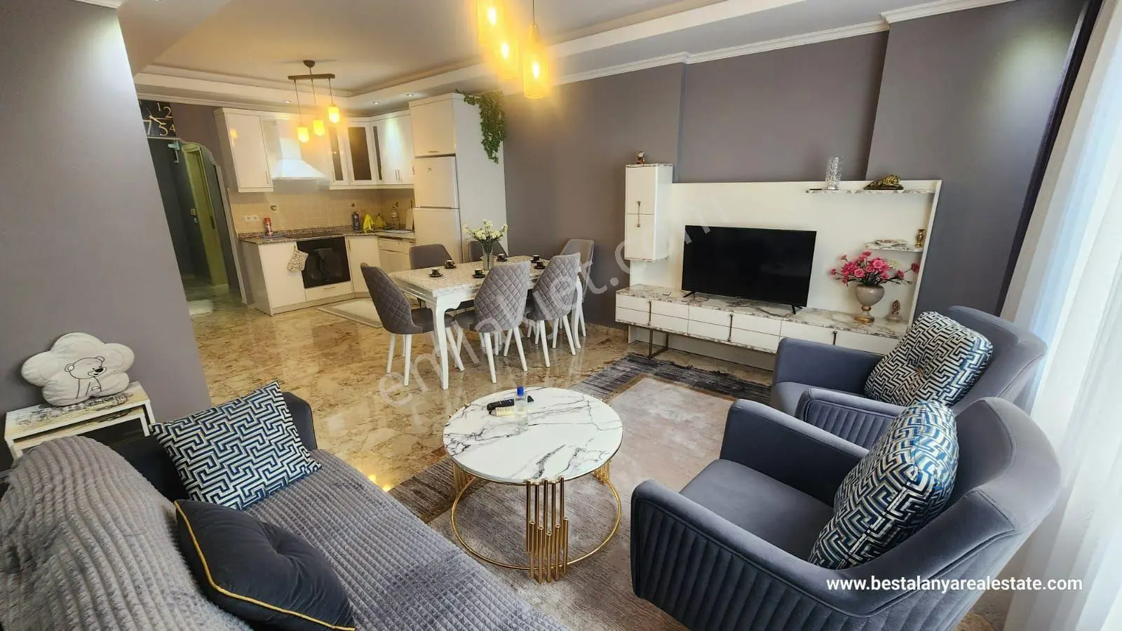 Sultan 3 Residence, Mahmutlar Kiralık Daire, Eşyalı 2+1, Uzun Dönem Kiralık, Alanya Kiralık Ev - Görsel 3